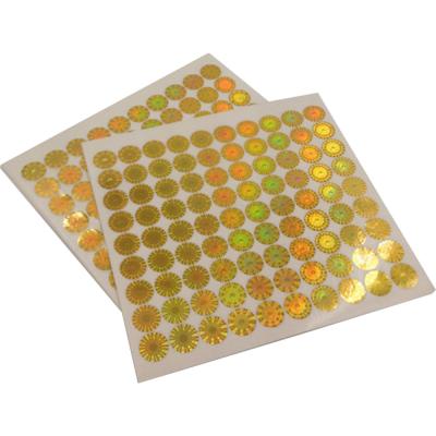 China CMYK Printing Security Hologram Stickers for sale