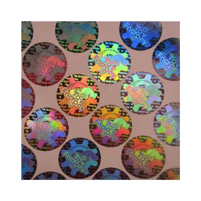 China Round Shape Security Hologram Stickers , Genuine Hologram Stickers for sale