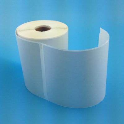 China Rectangular Inkjet Adhesive Blank Label Rolls For Stores for sale