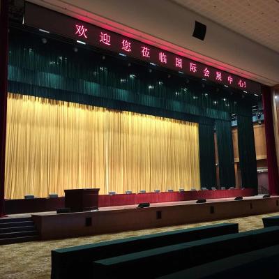 China Large Size Fireproof Electric Curtain In Stage Blackout Manufacturer Customized Installation Control System for sale