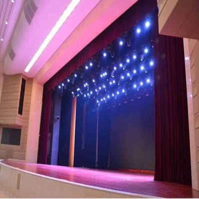 China Blackout Fireproof Curtain Customized And Installed In Stage Large Size Electric Slot Manufacturer for sale