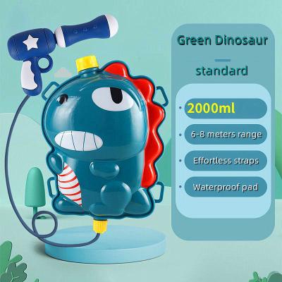 China Super Safe Cartoon Water Soaker Kids Animal Water Gun Gun With Backpack Kids for sale