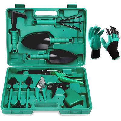 China Portable Gardening Planting Hand Planter Wholesale Price Garden Planting Tool Kit 10 Pieces Tool Kit Garden Propogation for sale