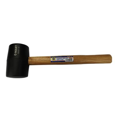 China Mallet Rubber Hammer Wooden Handle Mallet Hammer 12 Ounce Rubber Hammer Rubber for sale