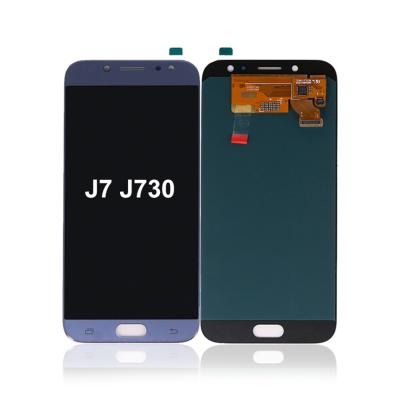 China Back Glass For iPhone Repair Supplier Factory Spare Parts 3D Screen Mobile Phone LCDs For Samsung J7 J730 for sale