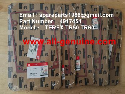 China CUMMINS ENGINE TEREX 4917451 VALVE COVER GASKET NHL DUMP TRUCK MINING QUARRY TR45 TR50 TR60 TR70 for sale