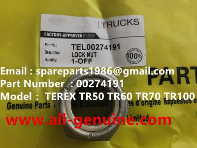 China TEREX 00274191 LOCK NUT TR100 TR70 MINING OFF HIGHWAY TRUCK GENUINE PARTS for sale