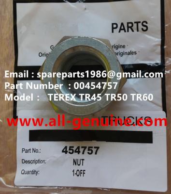 China TEREX 00454757 NUT NHL MINING DUMP TRUCK TR35 TR50 TR60 TR100 3305B 3305F 3303 3307 TR45 TR70 MT4400 for sale