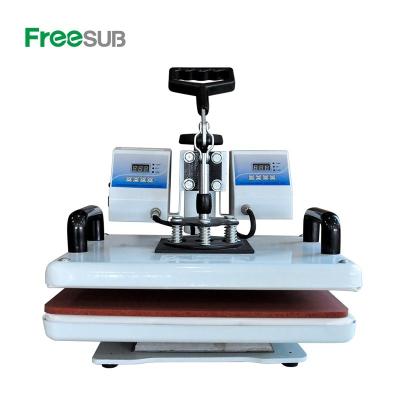 China Garment Shops Freesub Flatbed Maker Sublimation Heat Press Machine Combo T-shirt Printing Machine for sale