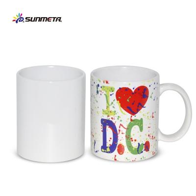 China Viable White Sunmeta 11oz Sublimation Mug For Sublimation Coating SKB01 for sale