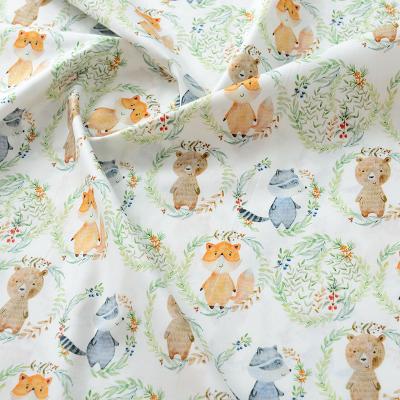 China China Manufacture Cotton Polyester Abrasion-Resistant Home Textile Animal Cartoon Printing Canvas Fabrics for sale