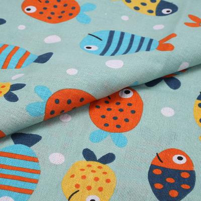 China 2022 New Arrival Abrasion-Resistant Supplying Printing Polyester Cotton Breathable Paper Woven Fabrics For Storage Basket for sale