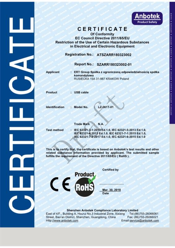 RoHS - Guangzhou C&T Industry Company Limited