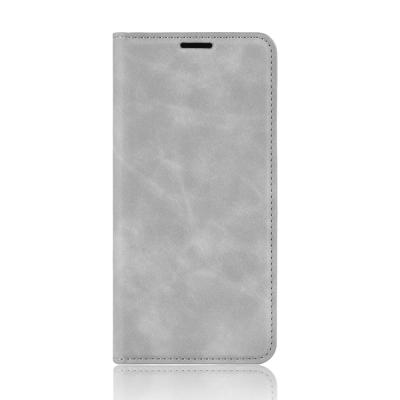 China 2021 New Anti-fall Gray Flip Wallet Case For OPPO A3/A5 PU Leather Magnetic Stand Case With Card Slot Phone Case for sale