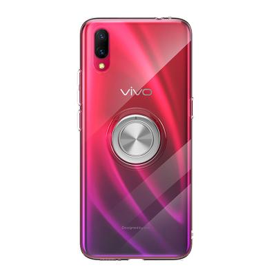 China Anti-fall Customized Mobile Accessories With Ring Support Transparent Function Phone Case For vivo x23/x27 for sale