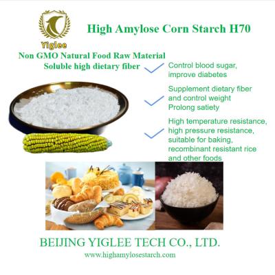 China BEIJING YIGLEE TECH High Amylose Maize Starch SDS Prebiotics Resistant Starch Low Viscosity HAMS High Amylose Starch for sale