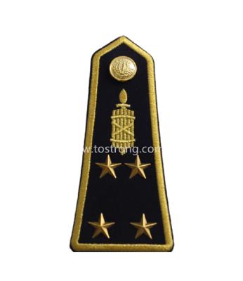 China TOSTRONG New Uniform Shirts Wholesale Special Shoulder Pads Shoulder Boards Royal Uniform Accessories for sale