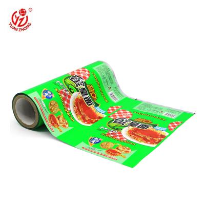 China Moisture Proof Food Safety Plastic Food Wrap Bags Mylar Film Roll, Laminating Instant Noodle Food Packaging Roll Film for sale