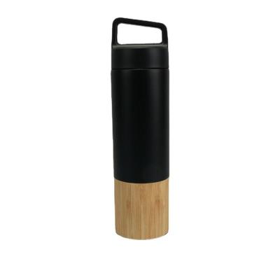 China Business Vacuum Stainless Steel Thermos Mug Bag Travel Bamboo Eco-Friendly Bottle With Lid Portable for sale