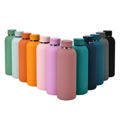 China Business Travel Double Walled Vacuum Insulated Stainless Steel Sports Flask Water Bottle for sale