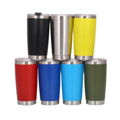 China Amazon Sale Stainless Steel Coffee Cup Coffee Tumbler Travel Car Viable Net Red Hot Loose Cup Protect Cold Water Bottle for sale