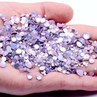 China Hot Sale Bling Bling SS16 14400PCS Crystal Stones Flat Back Nail Bags Garment Nail Art Charms Glass Manicure for sale