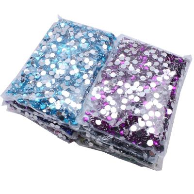 China New Style 8mm Flatback 2000pcs Flatback Faceted Many Colors Stick On Acrylic Rhinestones For Necklace Sets Nail Stones Rhinestone Patches for sale