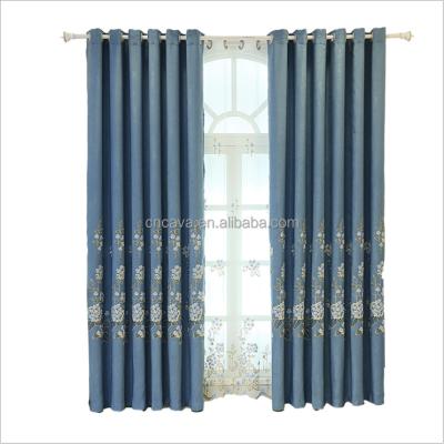 China High End Design High End Polyester Blackout Fabric Thermal Insulated Blackout Curtains for sale