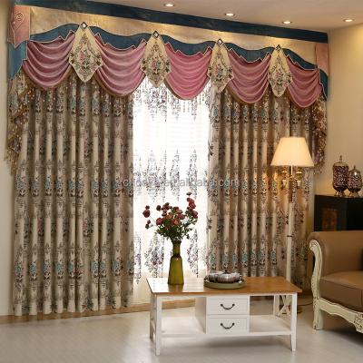 China Original Colorful Rich Blackout Design Factory Direct Sale Layers High Precision Relief Jacquard Living Room Curtains for sale