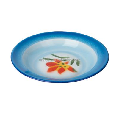 China Wholesale price high quality simple popular design enamel food bowl stocked traditional soup dish from china for sale