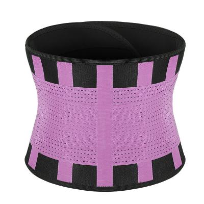 China Thin Lumbar Back Support / Neoprene Gouache Back Support Belt With Double Straps for sale