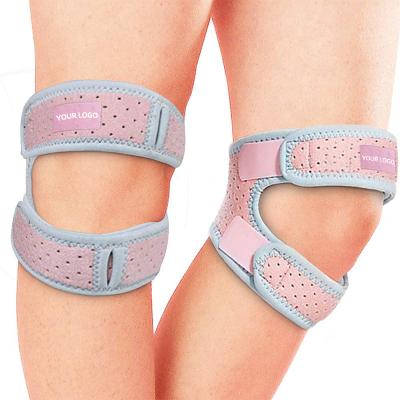 China Knee Support Patella Strap Adjustable Open Protector Neoprene Sport Double Patella Knee Strap for sale