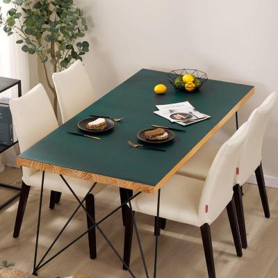 China Durable High Temperature Resistance Fathionable Heat Resistance Anti Slip Double Sided Leather Table Mats For Home Decoration for sale