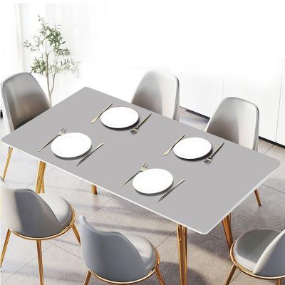 China Viable Wholesale Good Quality Customized Non Slip Large Desk Pad Cork And Leather Double Sided Table Pad for sale