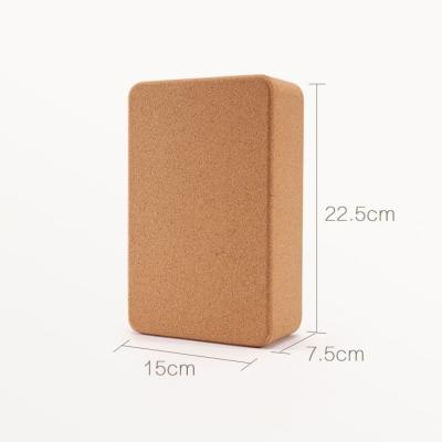 China Amazon Natural Cork Yoga Antibacterial Hot Selling Custom Made Brick For Gym Training Fitness Yoga Exercise Set for sale