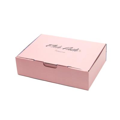 China China Supplier Recyclable Pink Christmas Cardboard Paper Folding Announcement Boxes For Gift for sale