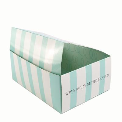 China Recycled Materials China Sock Packaging Box Cardboard Flat Pack Custom Baby Clothes Box for sale