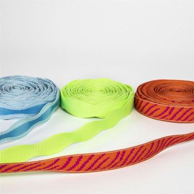 China Soft Breathable Distance Durable Custom Nylon Squash Polyester Strap Wide Narrow Interval Webbing For Backpack Alpenstock for sale