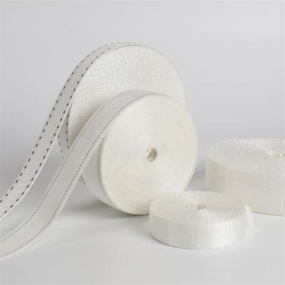 China OEM Viable Custom Made High Density Ultra Light Weight Anti-Cutting Seat Belt White Uhmwpe Webbing for sale