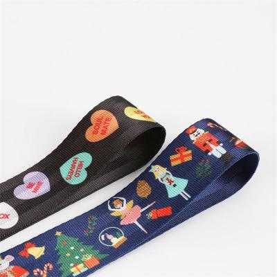 China Polyester Safety Sublimation Fun Seat Belt Pattern Strap Viable Custom Goods Printed Webbing for sale