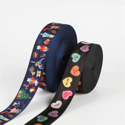 China Seat Handbag Durable High Strength Durable Wear-resistance Custom Printed PVC Seat Belt Seat Belt Webbing 25mm for sale