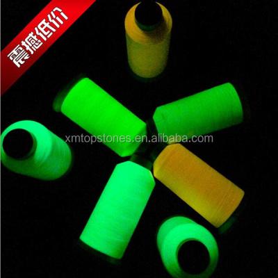 China Anti-pilling hot sale glow in the dark fluorescent thread for 150D/2 polyester embroidery material for sale