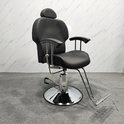 China New Modern Design Used Barber Shop Styling Chairs Black Haircut Wash Hydraulic Pump Styling Chairs for sale