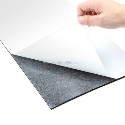 China Flexible Industrial Magnet Rubber Coated Self Adhesive Magnet A4 Thickness 0.4 Mm for sale