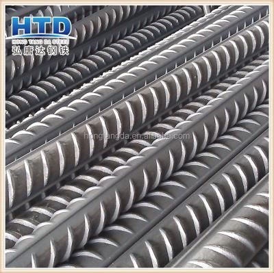 China Construction corrugated steel rods / hot rolled steel rebar / HRB400 deformed steel rebar for sale