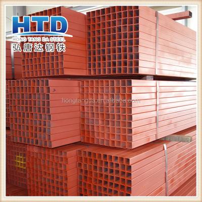 China Structure Pipe 200x200 Mm 100x100 Iron Ms Square Tube Tubing Steel Pipe for sale