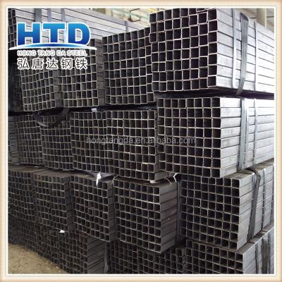 China Structural Pipe/Tubes MS Erw Black Square Cavity Section Steel Pipe (Rhs/Shs) for sale