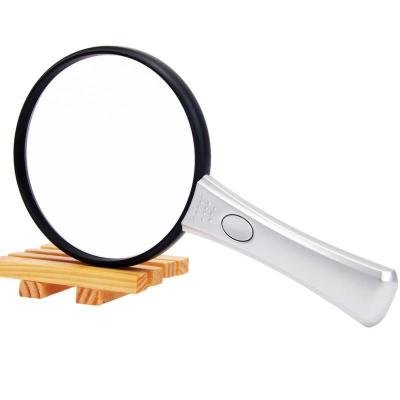 China Small 3.5x 4x led portable hottest travel magnifying mirror pocket magnifying mirror for reading things in the darkfield for sale