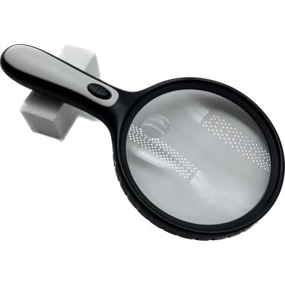 China Hottest Magnifier Handheld Big Glass Lens LED Battery Operated Customized Magnifier With Light For Reading for sale