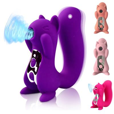 China Dropshipping 10 Vibration Modes +10 Modes Dropshipping Silicone Waterproof Squirrel Massager Stimulation Clitoral Sucking Nipple Sucking Squirrel Vibrator Sex Toys For Woman for sale